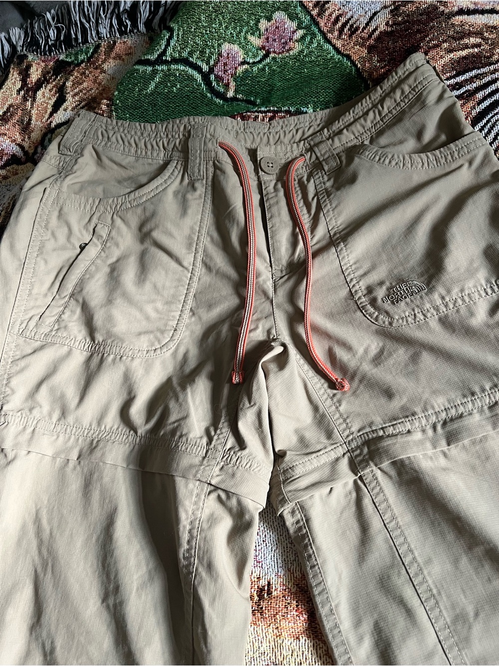 The North Face Tan Pants Convertible Cargo Shorts